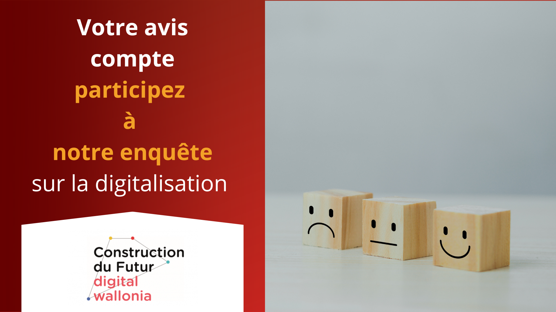 Participez à la transformation numérique du secteur de la construction – Votre avis compte !