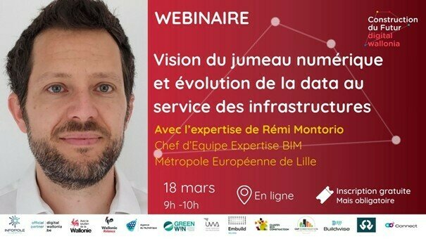 Quelle est votre vision du jumeau numérique et et de son évolution de la data au service des infrastructures ?  Plongez au cœur des avancées du BIM et du jumeau numérique avec Rémi Montorio, Chef d'Équipe Expertise BIM à la Métropole Européenne de Lille.