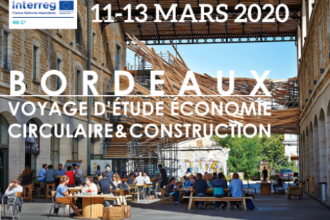 Voyage d'étude économie circulaire et construction à Bordeaux organisé par le cluster Écoconstruction