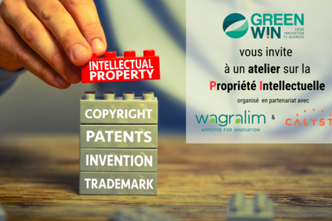 Vous êtes Membres de GreenWin et vous souhaitez embarquer dans un consortium d'innovation collaborative? Participez à notre workshop sur la Propriété Intellectuelle [PI] !