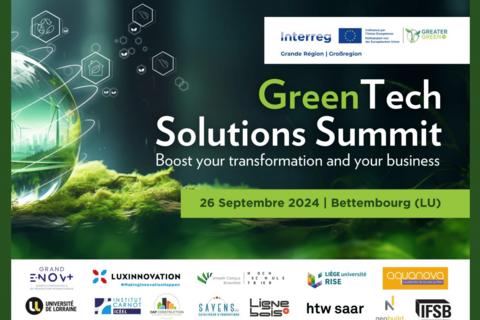 Entreprises wallonnes de la Clean/Green/ClimateTech: Participez au GreenTech Solutions Summit Luxembourg du 26 septembre 2024